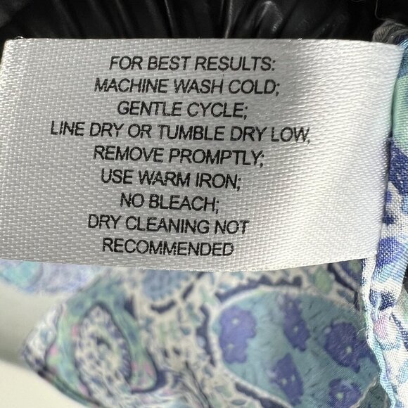 70s Psychedelic Blue Purple Paisley Long Sleeve Mens Button Up Shirt Italy Woven - Picture 3 of 15